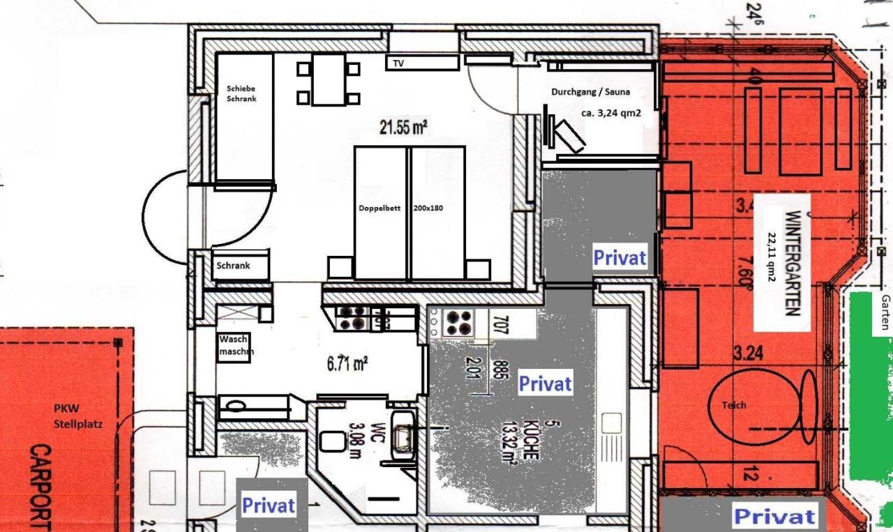 Kommod Stuv - Fewo Fuer 2 Personen Mit Wintergarten Und Sauna Langstedt 外观 照片